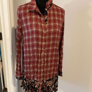 Plaid tunic